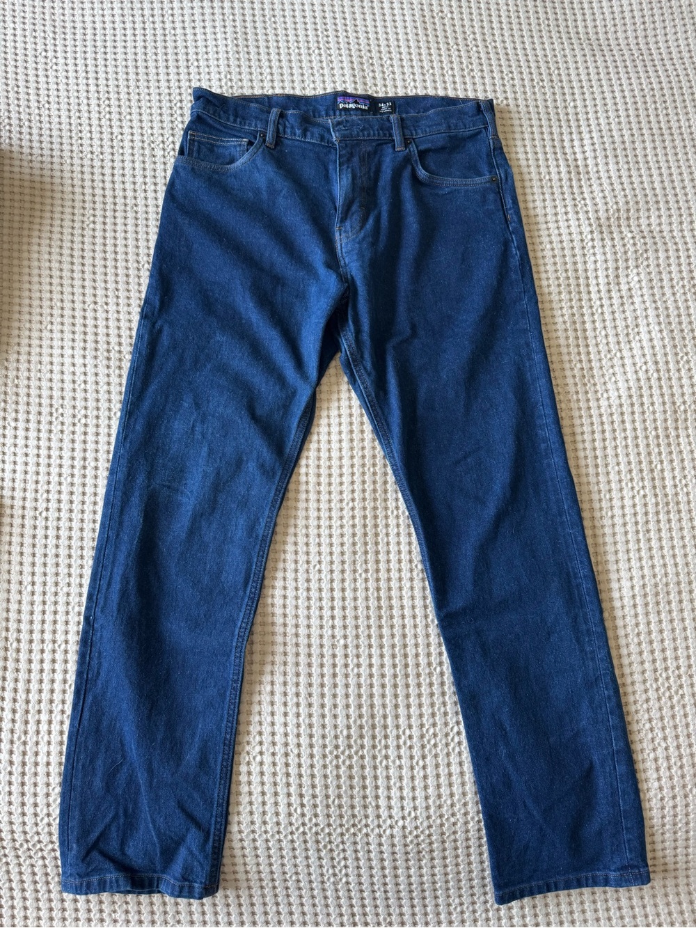 Patagonia Men's Straight Jeans in Deep Blue